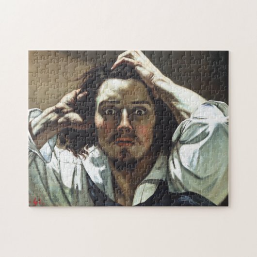 Desperate Man von Gustave Courbet Puzzle (Horizontal)