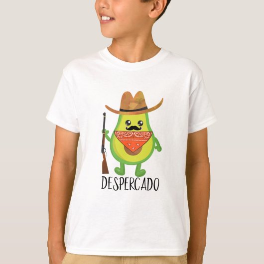 Despercado Desperado Cowboy Funny Avocado T-Shirt (Vorderseite)