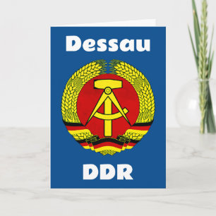Dessau, DDR, Dessau, Deutschland (Ossi) Karte