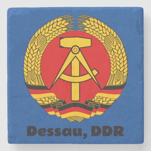 Dessau, DDR, Dessau, Deutschland (Ossi) Steinuntersetzer (Vorderseite)