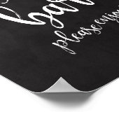 Dessert Bar Chalkboard 8x10 Wedding Sign Poster (Ecke)