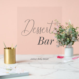 Dessert-Bar-Hochzeit-Baby-Party Acrylschild