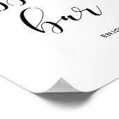 Dessert Bar Hochzeitszeichen Poster (Ecke)
