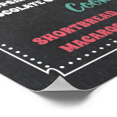 Dessert Bar Menu Party Signatur Poster (Ecke)