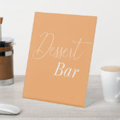 Dessert Bar Orange Wedding Brautparty Sockelschild (In SItu)
