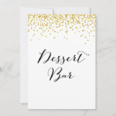 Dessert Bar Sign 12x18 Einladung (Vorderseite)