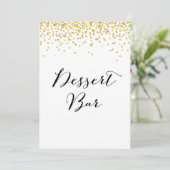 Dessert Bar Sign 12x18 Einladung (Stehend Vorderseite)