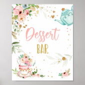 Dessert Bar Tea Party Baby Brewing Baby Shower Poster (Vorne)