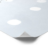 Dessert Bar Winter Baby Dusche Süßigkeiten Tafelsc Poster (Ecke)