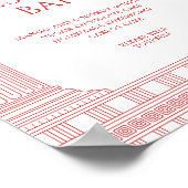 Dessert Bar Zeichen für Göttin Party Poster (Ecke)