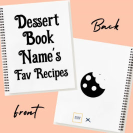 Dessert Book Favorite Rezept Collection Notebook Notizblock