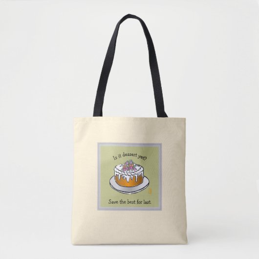 Dessert Cake Sturdy Brushed Polyester Shoulder Tasche (Vorderseite)