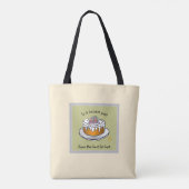 Dessert Cake Sturdy Brushed Polyester Shoulder Tasche (Rückseite)