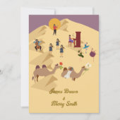 Dessert Camels in Liebe Musicians Ballerina Weddin Einladung (Vorderseite)