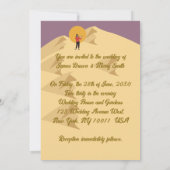 Dessert Camels in Liebe Musicians Ballerina Weddin Einladung (Rückseite)