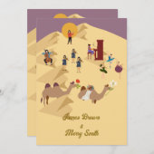 Dessert Camels in Liebe Musicians Ballerina Weddin Einladung (Vorne/Hinten)