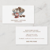 Dessert Caterer Koch Süßigkeiten Maker Visitenkarte (Vorne/Hinten)