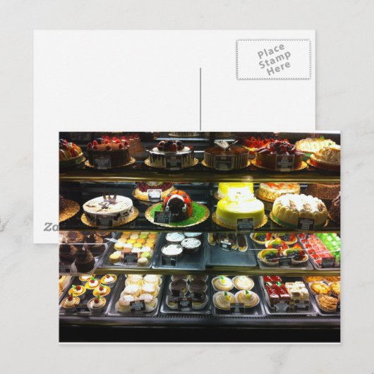 Dessert Display Case Postkarte (Vorne/Hinten)