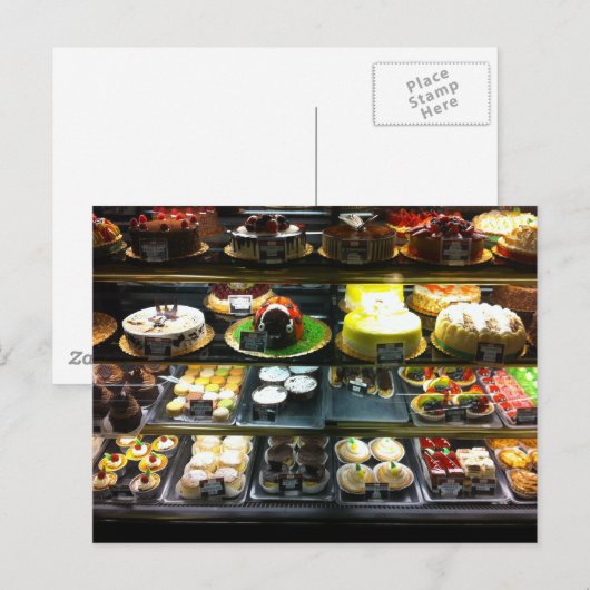 Dessert Display Case Postkarte (Vorne/Hinten)