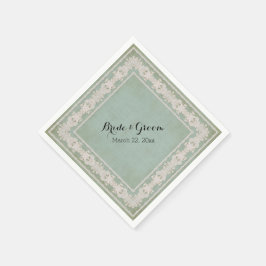 Dessert Empfang Napkins Rustikale Spitzen Vintag Serviette