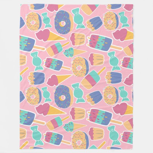 Dessert Fleece Blanket (Vorderseite)
