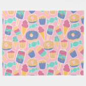 Dessert Fleece Blanket (Vorderseite (Horizontal))
