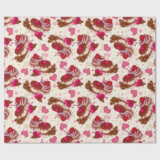 Dessert Geschenkpapier (Flach)