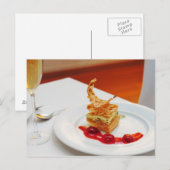 Dessert im Restaurant Postkarte (Vorne/Hinten)
