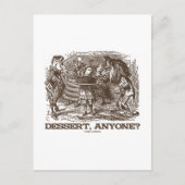 Dessert, jemand? (Unicorn Alice Lion Wonderland) Postkarte (Vorderseite)