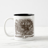 Dessert, jemand? Unicorn Alice Lion Wonderland Zweifarbige Tasse (Links)