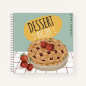 Dessert Kochbuch Backwaren Rezept Personalisiert Notizblock (Vorderseite)