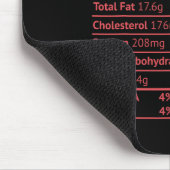 Dessert Nutrition Fact Funny Erntedank Christma Mousepad (Ecke)