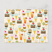 Dessert Postkarte (Vorderseite)