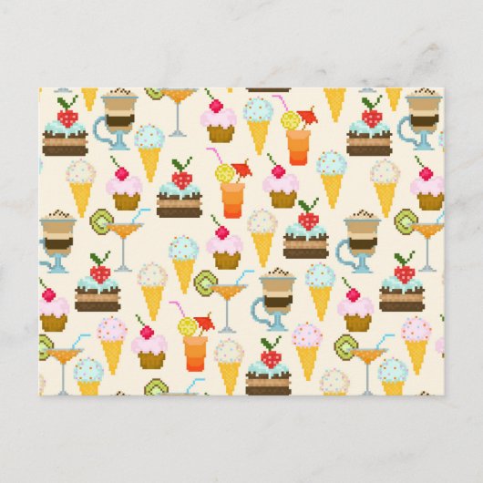 Dessert Postkarte (Vorderseite)