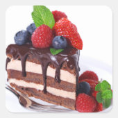 DESSERT! QUADRATISCHER AUFKLEBER (Vorderseite)