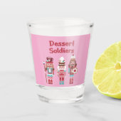 Dessert Soldier Nutcrackers Schnapsglas (Vorderseite)