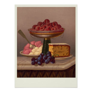 Dessert Stillleben druckt Poster