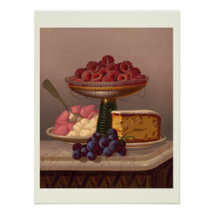 Dessert Stillleben druckt Poster