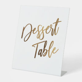 Dessert Table Simple Gold Handwriting Typografie Sockelschild