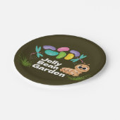 Dessert-Teller Ostern Jelly Beans Gartenparty Pappteller (Schrägansicht)