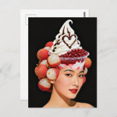 Dessert Woman Postkarte (Vorne/Hinten)