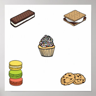 Dessertkollektion Poster