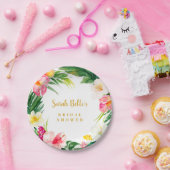 Dessertplatte, tropisches Brautparty Pappteller (Party)