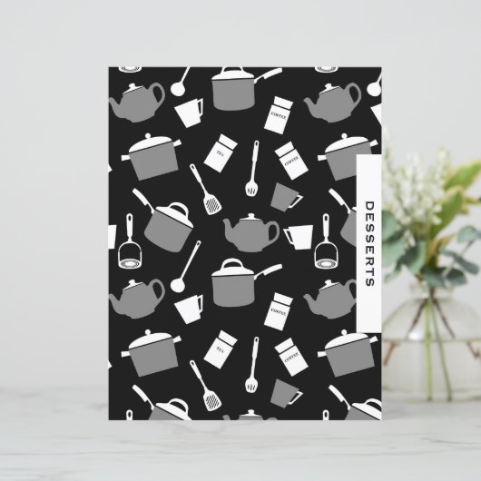 Dessertrezeptorteil | Schwarze und weiße Küche (Stehend Vorderseite)