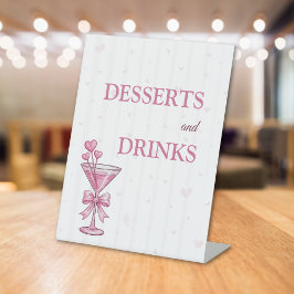 Desserts and Drinks Sign | A Tiny Bit Engaged  Sockelschild