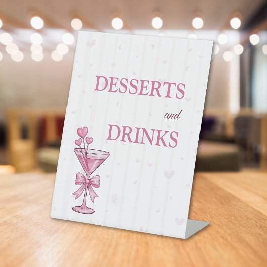 Desserts and Drinks Sign | A Tiny Bit Engaged  Sockelschild