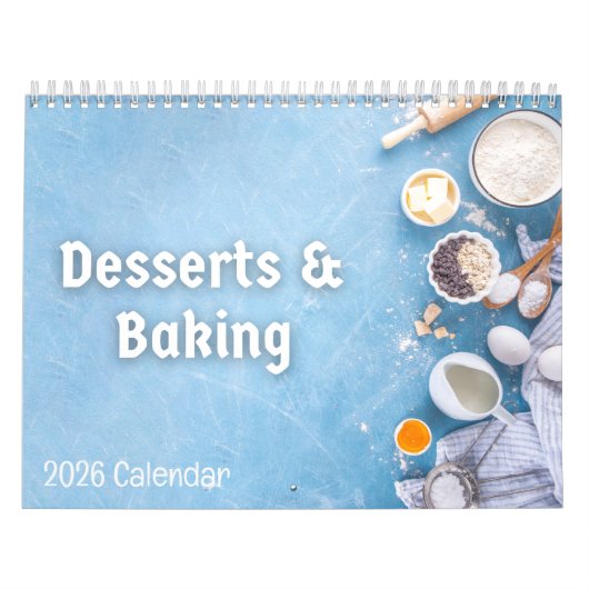 Desserts & Baking 2026 Calendar Kalender (Titelbild)