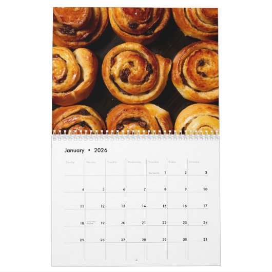 Desserts & Baking 2026 Calendar Kalender (Jan 2026)