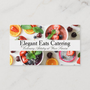 Desserts ganz Obst   Catering Visitenkarte