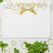 Desserts Geschirrtuch (Gefaltet)